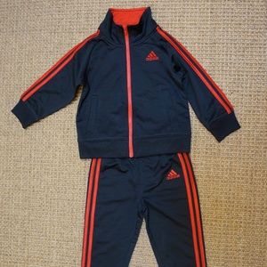 Boys Size 18mos adidas Red/Black 2-piece Track Suit